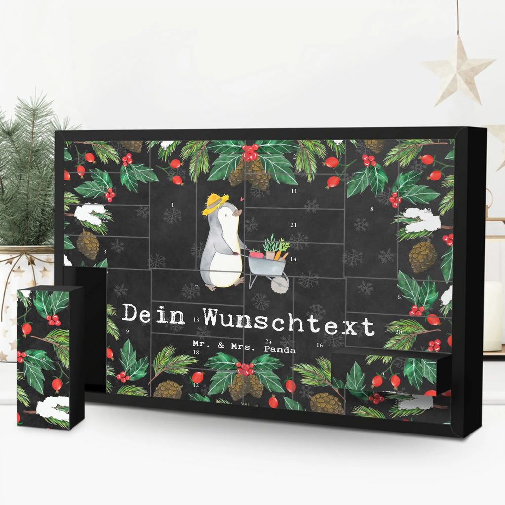 Personalisierter Befüllbarer Adventskalender Pinguin Gartenarbeit Befüllbarer Adventskalender, Adventskalender zum selbst befüllen, Geschenk, Sport, Sportart, Hobby, Schenken, Danke, Dankeschön, Auszeichnung, Gewinn, Sportler, Gartenarbeit, Urban gardening, Gärtnern, Gartenpflege