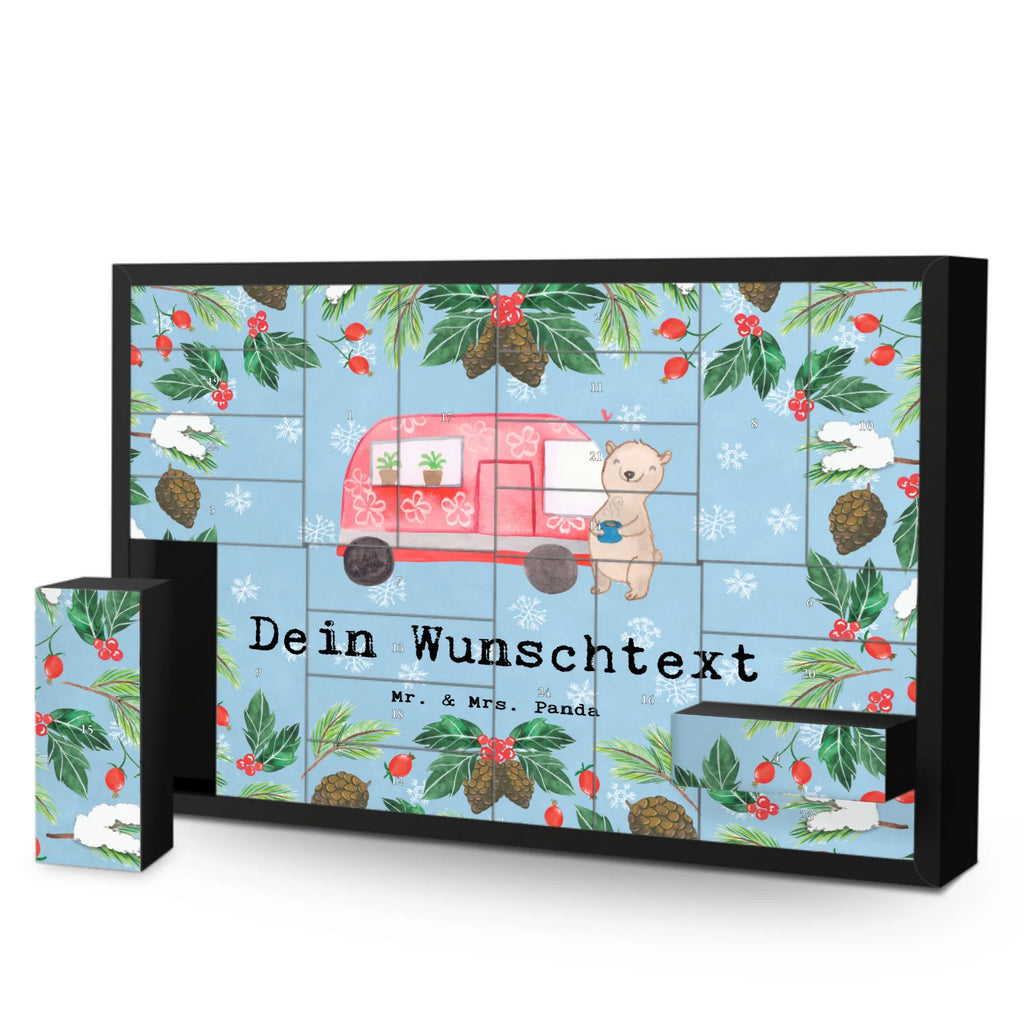 Personalisierter Befüllbarer Adventskalender Bär Camper Befüllbarer Adventskalender, Adventskalender zum selbst befüllen, Geschenk, Sport, Sportart, Hobby, Schenken, Danke, Dankeschön, Auszeichnung, Gewinn, Sportler, Camper, Campen, Zelten, Campingplatz, Wohnmobil, Roadtrip, Urlaub