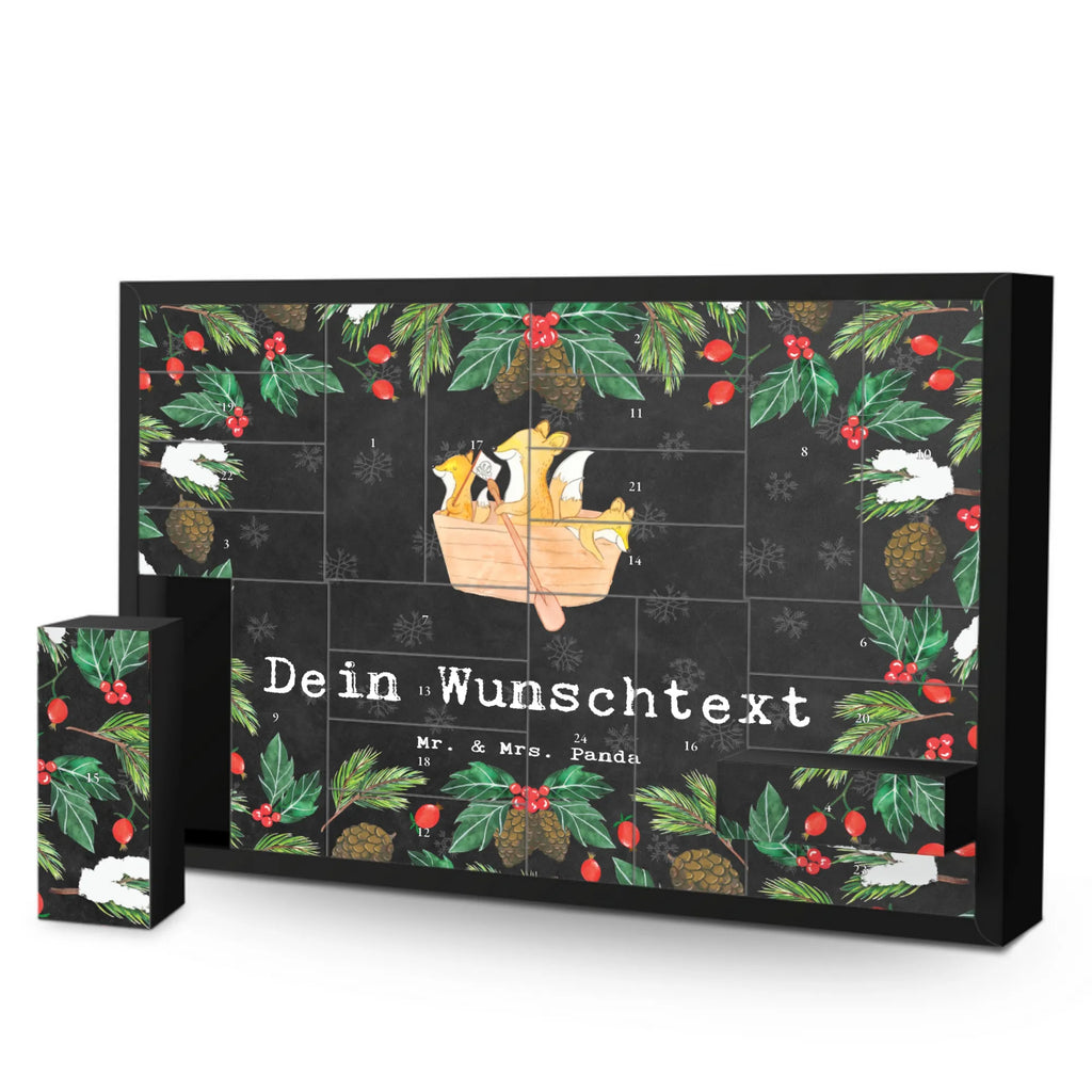 Personalisierter Befüllbarer Adventskalender Fuchs Kanufahren Befüllbarer Adventskalender, Adventskalender zum selbst befüllen, Geschenk, Sport, Sportart, Hobby, Schenken, Danke, Dankeschön, Auszeichnung, Gewinn, Sportler, Kanu fahren, Kanu Schule, Kanuverleih, Kanutour, Paddeltour