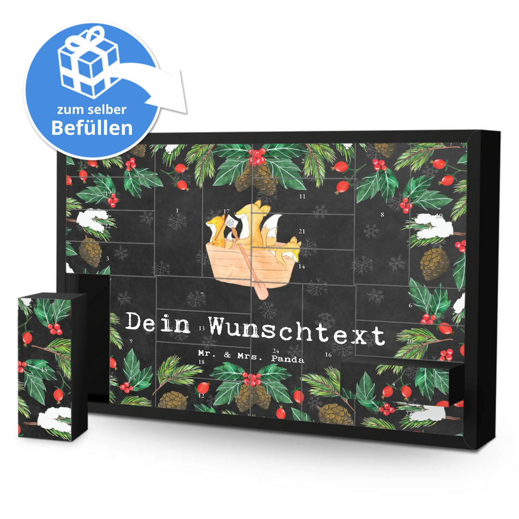 Personalisierter Befüllbarer Adventskalender Fuchs Kanufahren Befüllbarer Adventskalender, Adventskalender zum selbst befüllen, Geschenk, Sport, Sportart, Hobby, Schenken, Danke, Dankeschön, Auszeichnung, Gewinn, Sportler, Kanu fahren, Kanu Schule, Kanuverleih, Kanutour, Paddeltour