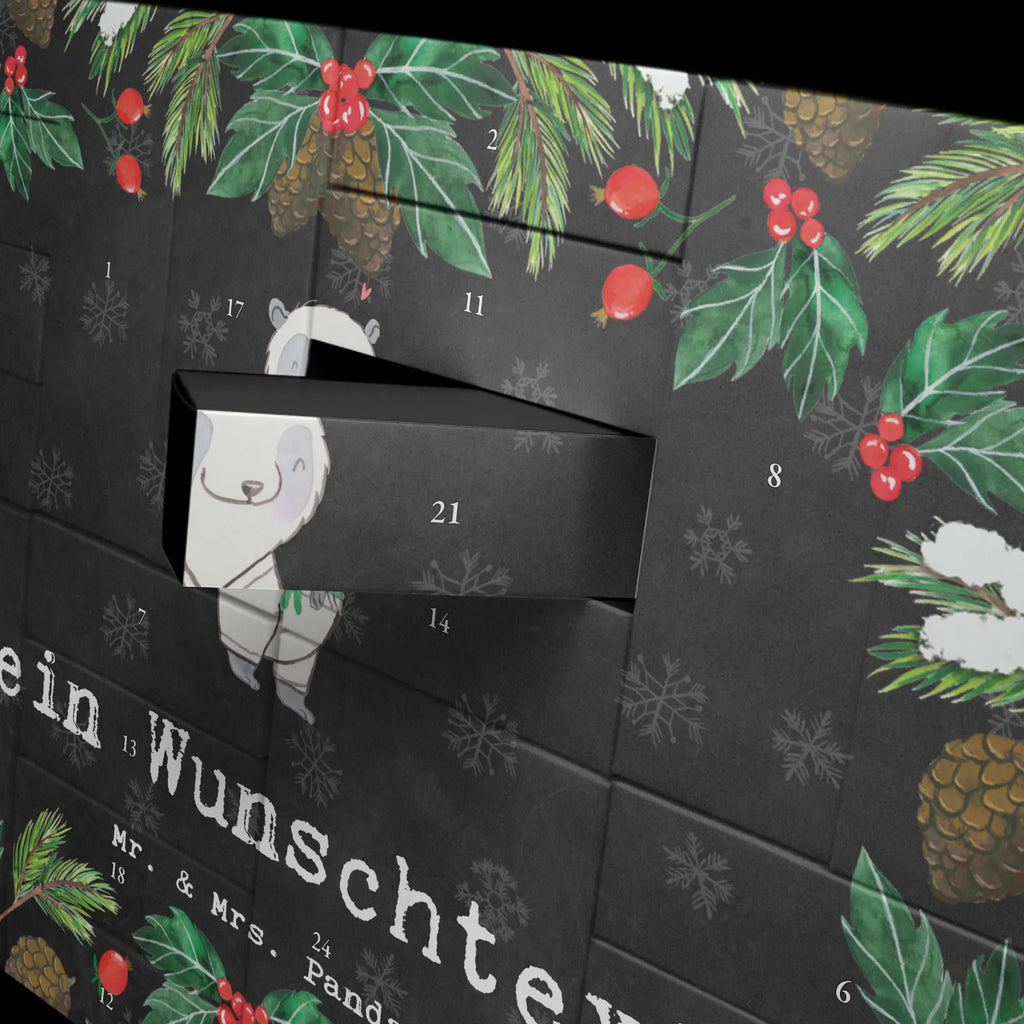 Personalisierter Befüllbarer Adventskalender Panda Jiu Jitsu Befüllbarer Adventskalender, Adventskalender zum selbst befüllen, Geschenk, Sport, Sportart, Hobby, Schenken, Danke, Dankeschön, Auszeichnung, Gewinn, Sportler, Jiu Jitsu, japanische Kampfkunst, Selbstverteidigung