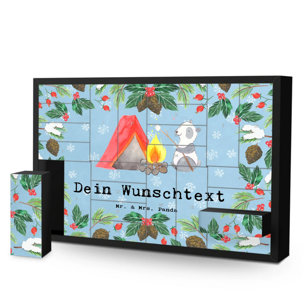 Personalisierter Befüllbarer Adventskalender Panda Campen Befüllbarer Adventskalender, Adventskalender zum selbst befüllen, Geschenk, Sport, Sportart, Hobby, Schenken, Danke, Dankeschön, Auszeichnung, Gewinn, Sportler, Campen, Camping, campen gehen, Zelten, Campingplatz