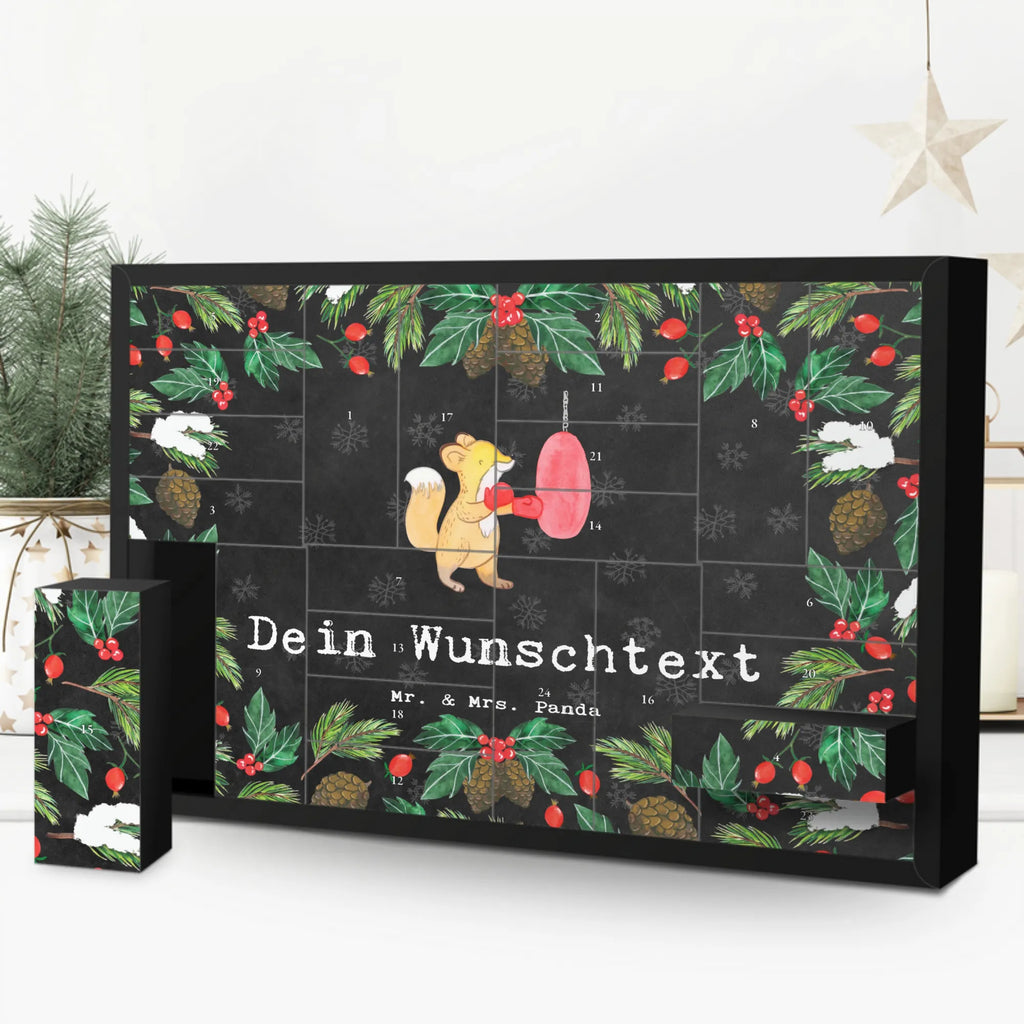 Personalisierter Befüllbarer Adventskalender Fuchs Boxen Befüllbarer Adventskalender, Adventskalender zum selbst befüllen, Geschenk, Sport, Sportart, Hobby, Schenken, Danke, Dankeschön, Auszeichnung, Gewinn, Sportler, Boxen, Boxkampf, Boxtraining