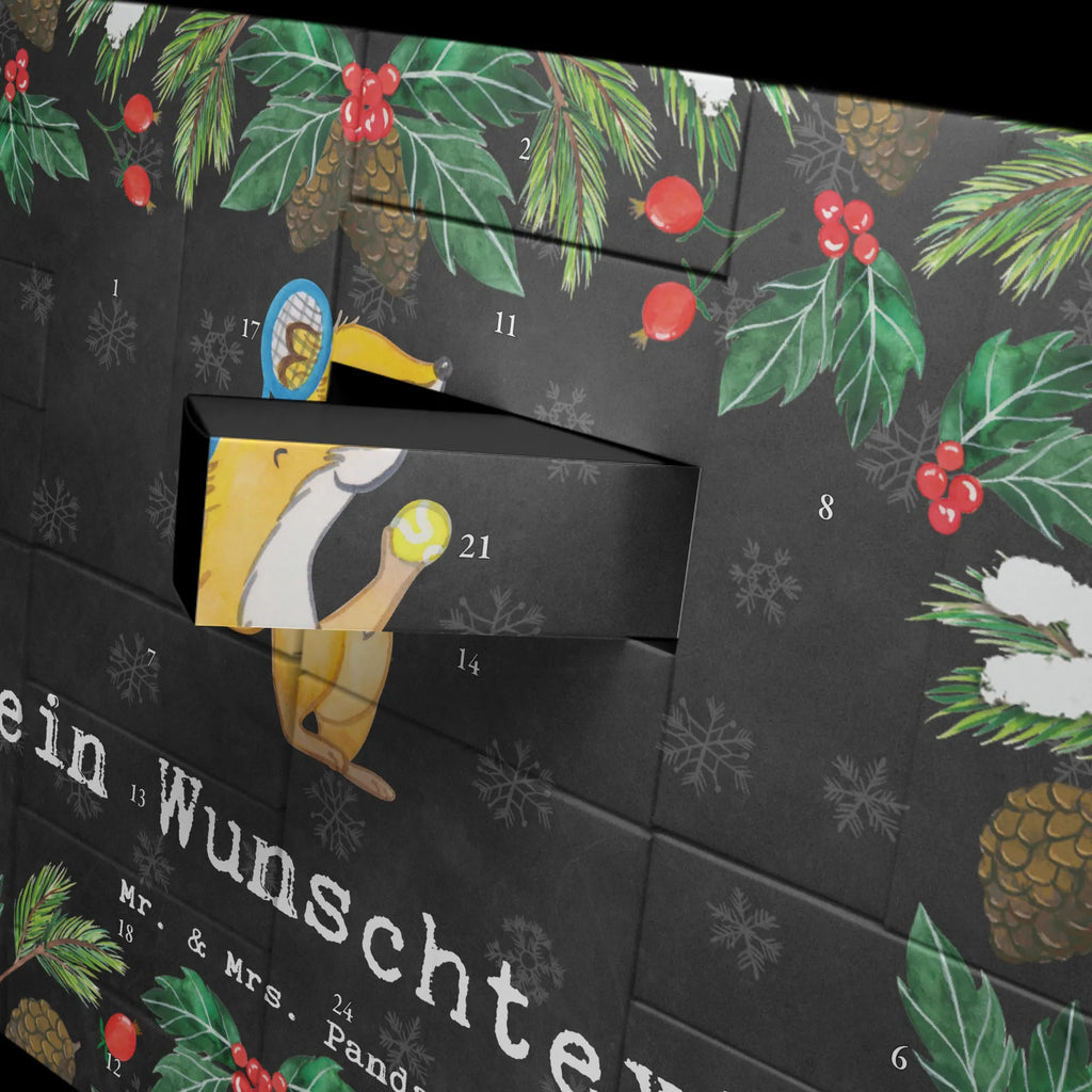 Personalisierter Befüllbarer Adventskalender Fuchs Tennis spielen Befüllbarer Adventskalender, Adventskalender zum selbst befüllen, Geschenk, Sport, Sportart, Hobby, Schenken, Danke, Dankeschön, Auszeichnung, Gewinn, Sportler, Tennis spielen, Tennisclub, Tennisverein, Tennis Turnier, Ballsportart