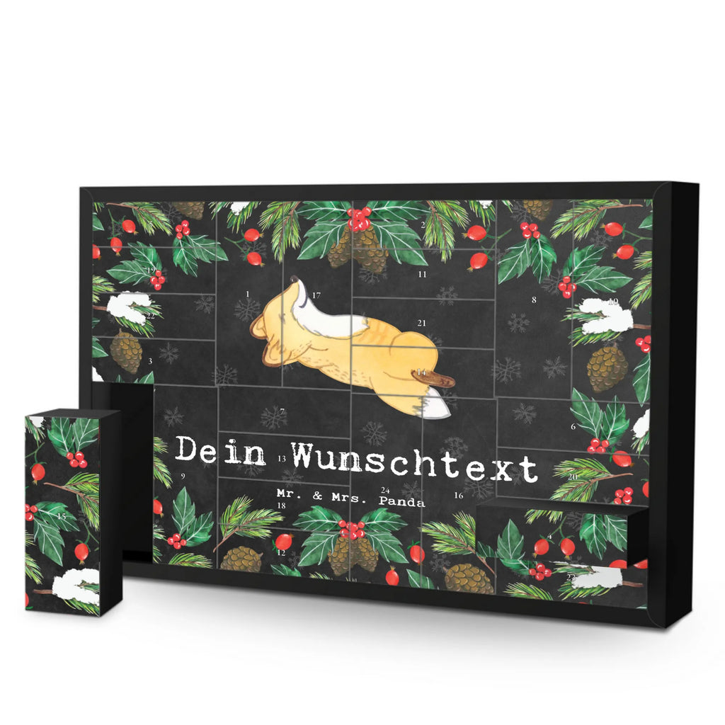 Personalisierter Befüllbarer Adventskalender Fuchs Crunches Befüllbarer Adventskalender, Adventskalender zum selbst befüllen, Geschenk, Sport, Sportart, Hobby, Schenken, Danke, Dankeschön, Auszeichnung, Gewinn, Sportler, Crunches, Fitness, Bauchpressen, Fitnessstudio