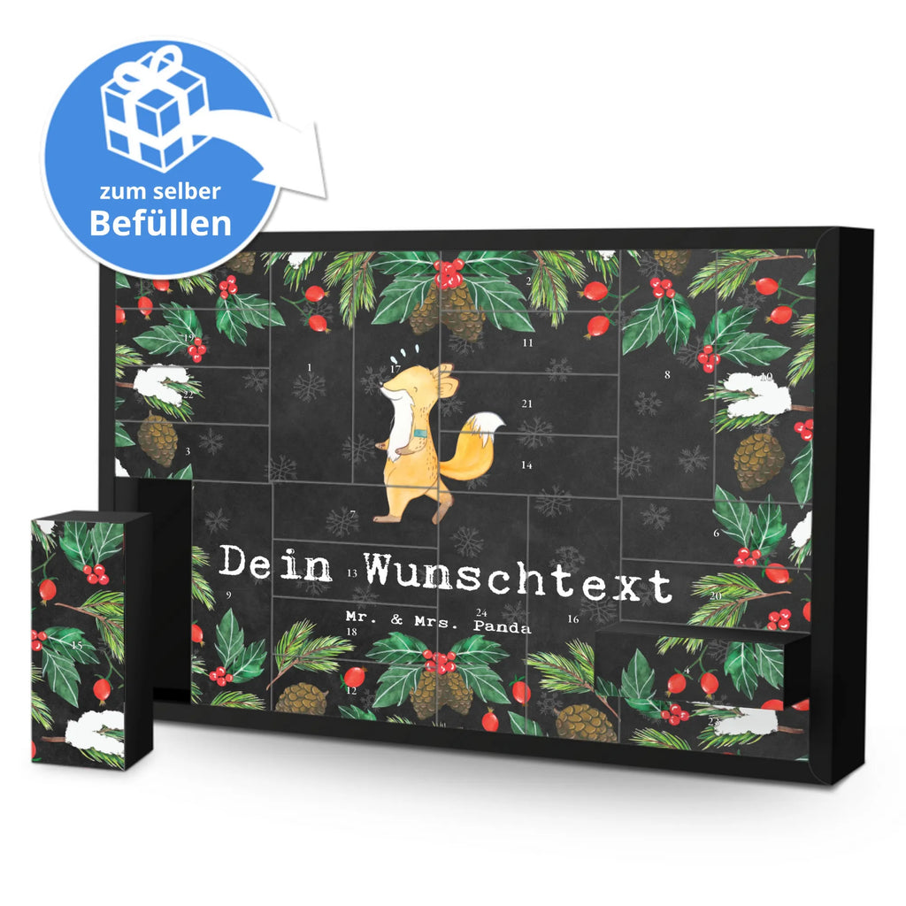 Personalisierter Befüllbarer Adventskalender Fuchs Joggen Befüllbarer Adventskalender, Adventskalender zum selbst befüllen, Geschenk, Sport, Sportart, Hobby, Schenken, Danke, Dankeschön, Auszeichnung, Gewinn, Sportler, Joggen, Dauerlauf, Laufsport, Laufen