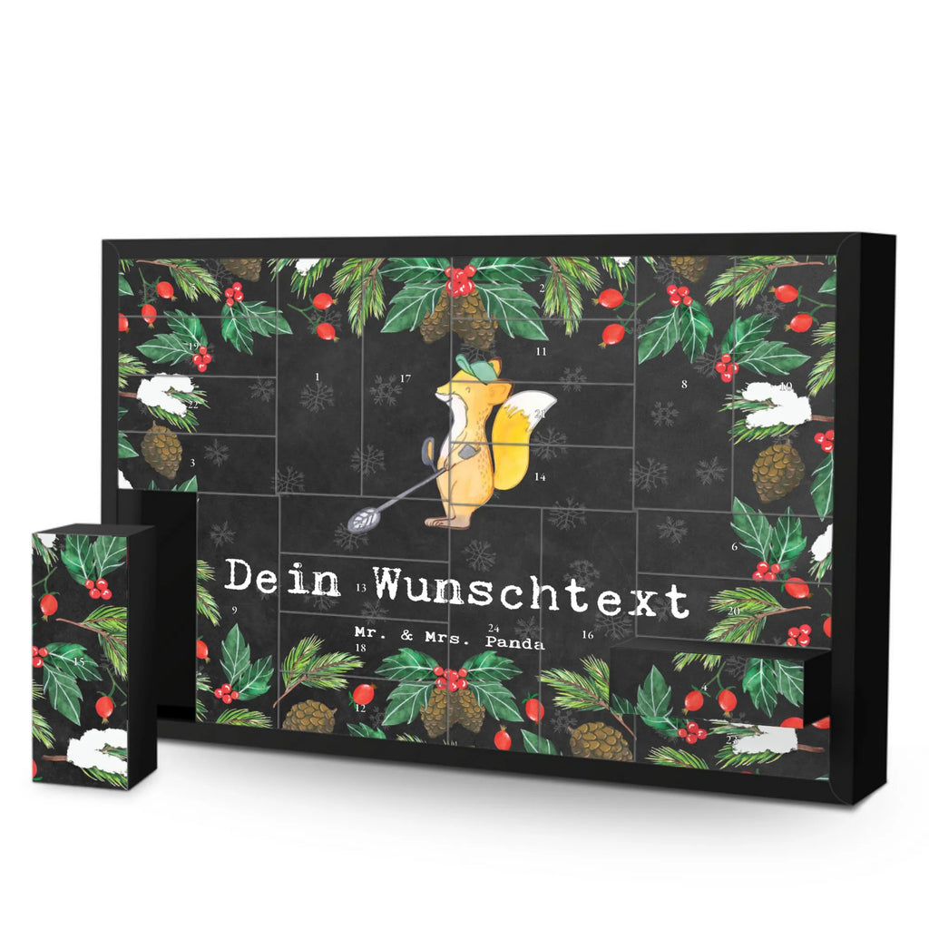 Personalisierter Befüllbarer Adventskalender Fuchs Metalldetektor Befüllbarer Adventskalender, Adventskalender zum selbst befüllen, Geschenk, Sport, Sportart, Hobby, Schenken, Danke, Dankeschön, Auszeichnung, Gewinn, Sportler, Metalldetektor, Schatzsuche, Sondengänger, Münzen suchen, sondeln