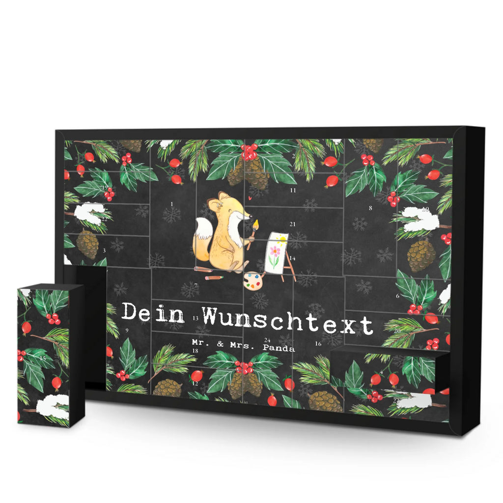 Personalisierter Befüllbarer Adventskalender Fuchs  Malen Befüllbarer Adventskalender, Adventskalender zum selbst befüllen, Geschenk, Sport, Sportart, Hobby, Schenken, Danke, Dankeschön, Auszeichnung, Gewinn, Sportler, Malen, Zeichnen, Hobbyzeichner, Künstler, Künstlerin