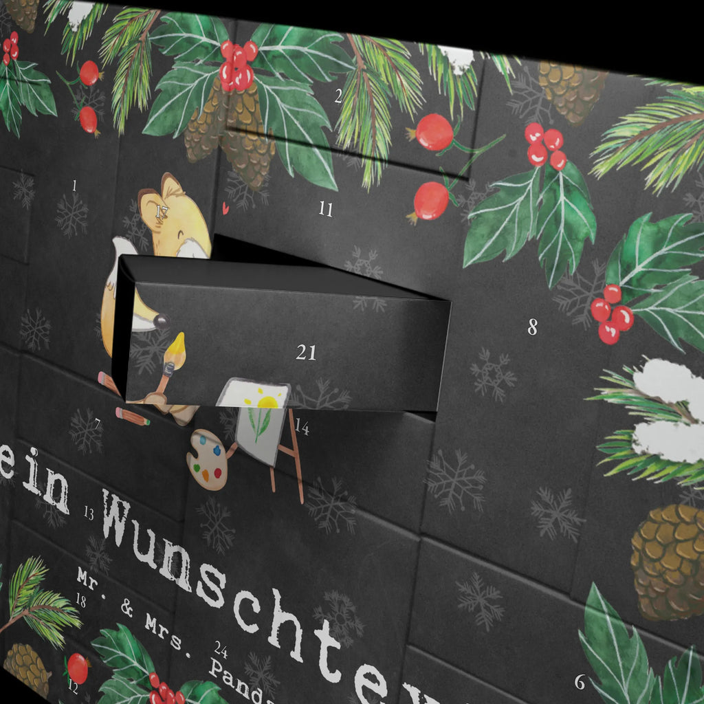 Personalisierter Befüllbarer Adventskalender Fuchs  Malen Befüllbarer Adventskalender, Adventskalender zum selbst befüllen, Geschenk, Sport, Sportart, Hobby, Schenken, Danke, Dankeschön, Auszeichnung, Gewinn, Sportler, Malen, Zeichnen, Hobbyzeichner, Künstler, Künstlerin