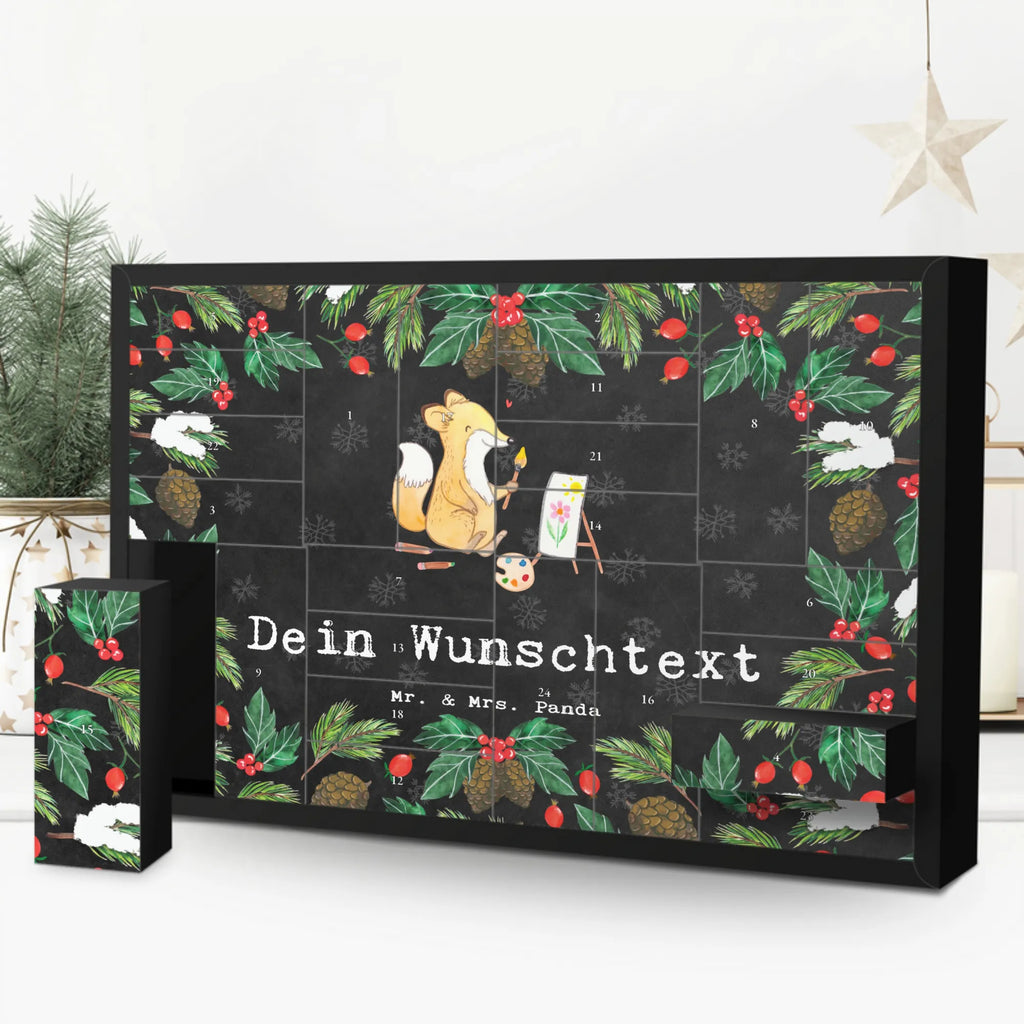 Personalisierter Befüllbarer Adventskalender Fuchs  Malen Befüllbarer Adventskalender, Adventskalender zum selbst befüllen, Geschenk, Sport, Sportart, Hobby, Schenken, Danke, Dankeschön, Auszeichnung, Gewinn, Sportler, Malen, Zeichnen, Hobbyzeichner, Künstler, Künstlerin