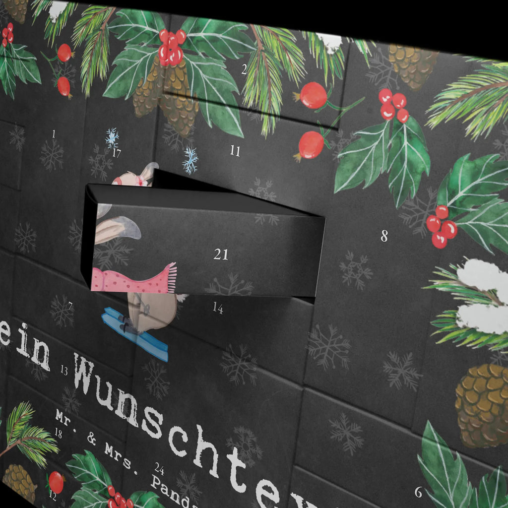 Personalisierter Befüllbarer Adventskalender Hase Skifahren Befüllbarer Adventskalender, Adventskalender zum selbst befüllen, Geschenk, Sport, Sportart, Hobby, Schenken, Danke, Dankeschön, Auszeichnung, Gewinn, Sportler, Ski fahren, Skifahren, Skisport, Skiwettbewerb, Skirennen