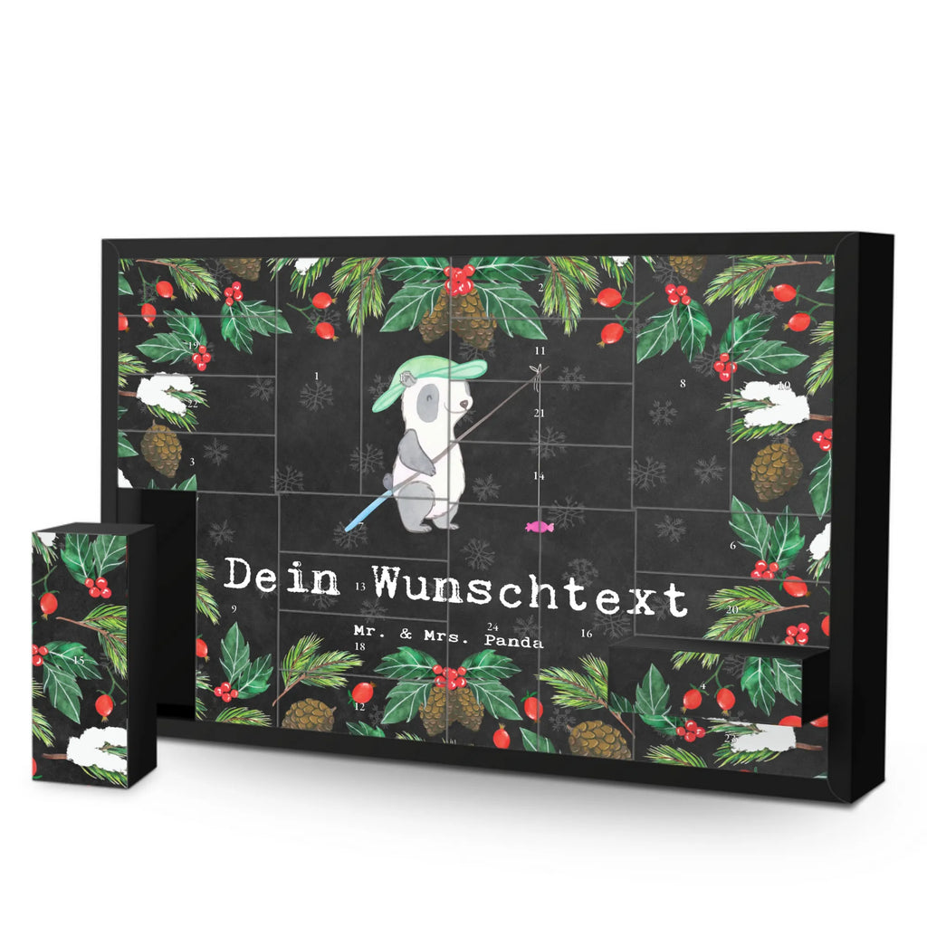 Personalisierter Befüllbarer Adventskalender Panda Angeln Befüllbarer Adventskalender, Adventskalender zum selbst befüllen, Geschenk, Sport, Sportart, Hobby, Schenken, Danke, Dankeschön, Auszeichnung, Gewinn, Sportler, angeln, Angelsport, Angelverein, Angler, angeln gehen, Hobbyangler