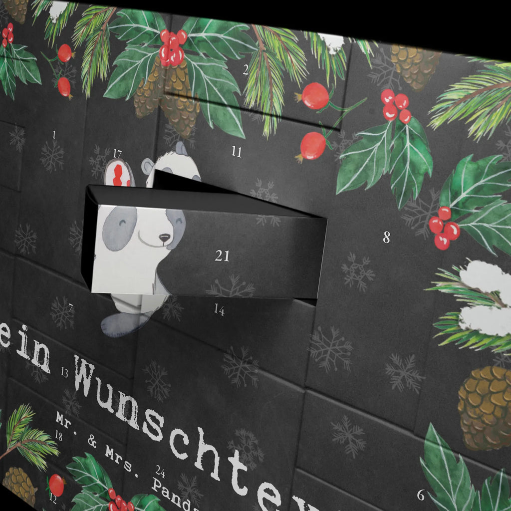 Personalisierter Befüllbarer Adventskalender Panda Handball spielen Befüllbarer Adventskalender, Adventskalender zum selbst befüllen, Geschenk, Sport, Sportart, Hobby, Schenken, Danke, Dankeschön, Auszeichnung, Gewinn, Sportler, Handball spielen, Handball Turnier, Handball Club, Handball Verein