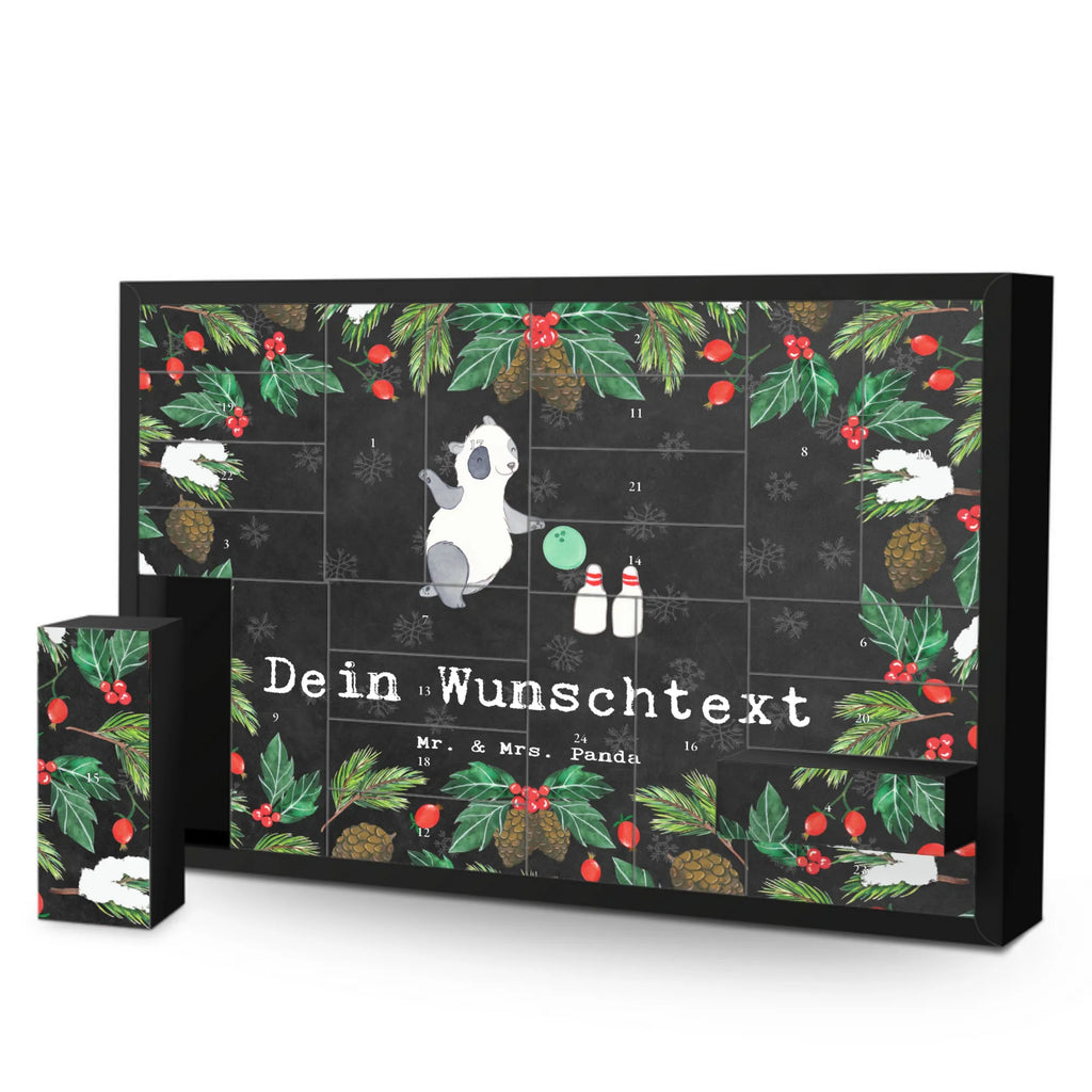 Personalisierter Befüllbarer Adventskalender Panda Bowling Befüllbarer Adventskalender, Adventskalender zum selbst befüllen, Geschenk, Sport, Sportart, Hobby, Schenken, Danke, Dankeschön, Auszeichnung, Gewinn, Sportler, Bowling, Bowlen gehen, Bowling Center