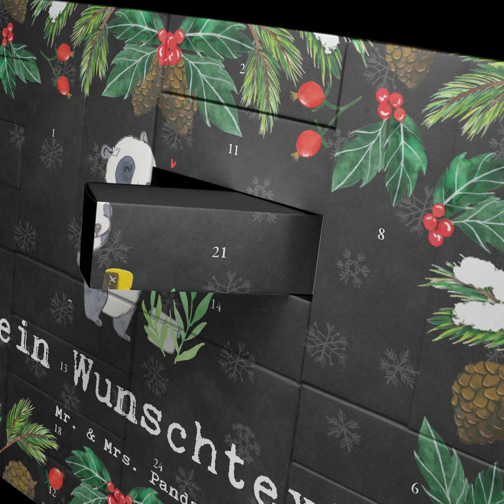 Personalisierter Befüllbarer Adventskalender Panda Geocaching Befüllbarer Adventskalender, Adventskalender zum selbst befüllen, Geschenk, Sport, Sportart, Hobby, Schenken, Danke, Dankeschön, Auszeichnung, Gewinn, Sportler, Geocaching, Schatzsuchen, GPS Schnitzeljagd, Opencaching