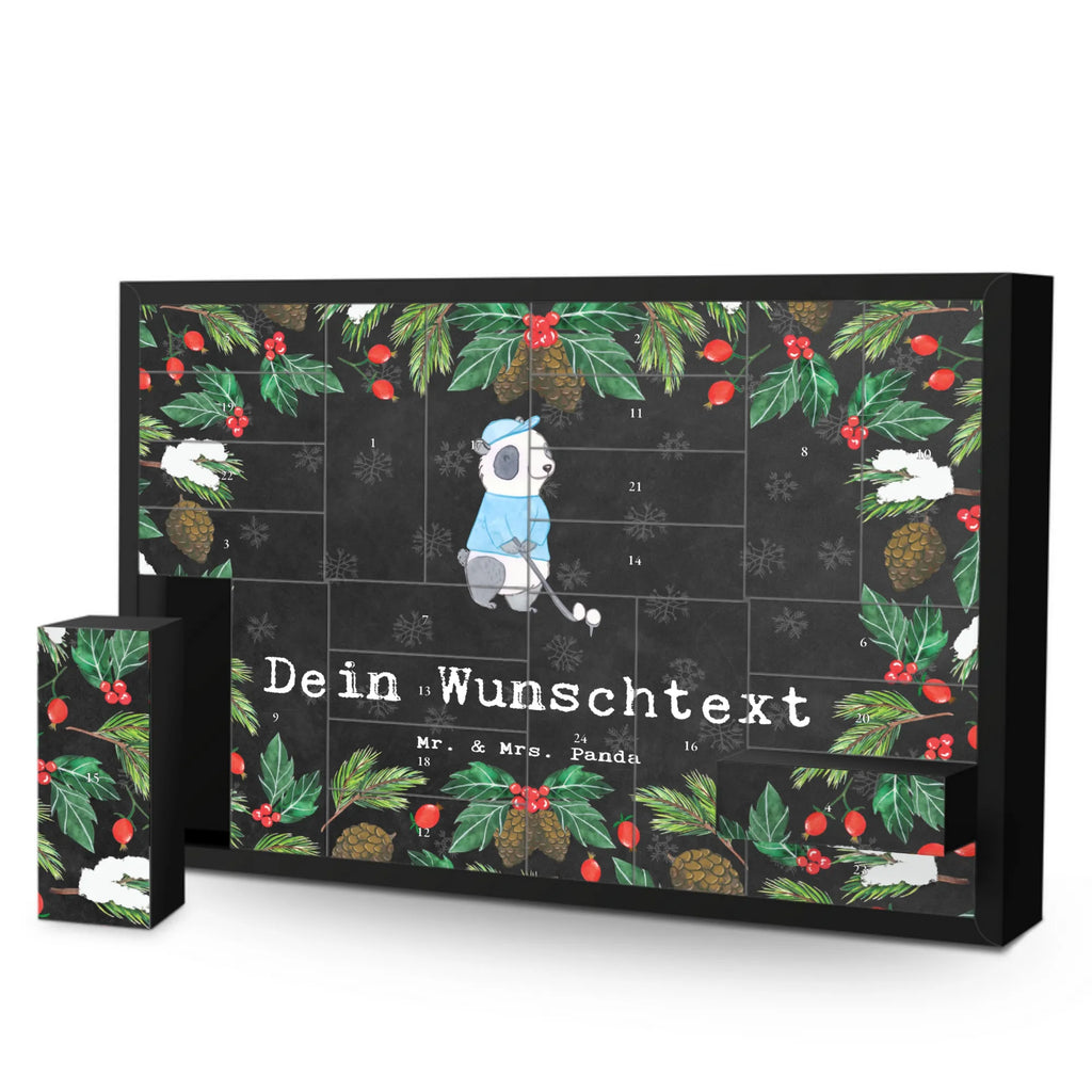 Personalisierter Befüllbarer Adventskalender Panda Golfen Befüllbarer Adventskalender, Adventskalender zum selbst befüllen, Geschenk, Sport, Sportart, Hobby, Schenken, Danke, Dankeschön, Auszeichnung, Gewinn, Sportler, Golfen, Golf spielen, Golfplatz, Golfturnier, Golf Verein