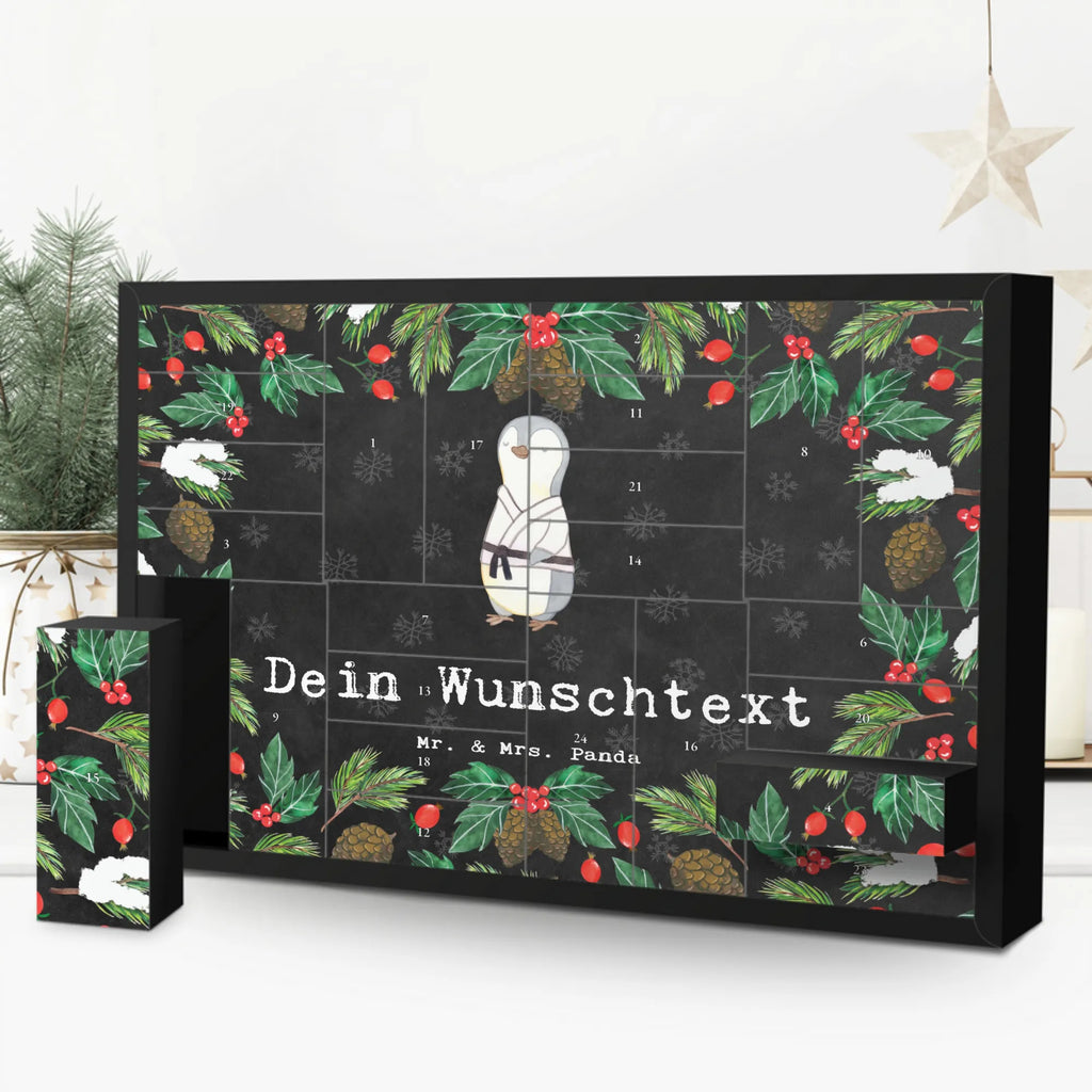 Personalisierter Befüllbarer Adventskalender Pinguin Karate Befüllbarer Adventskalender, Adventskalender zum selbst befüllen, Geschenk, Sport, Sportart, Hobby, Schenken, Danke, Dankeschön, Auszeichnung, Gewinn, Sportler, Karate, Kampfsportart, Selbstverteidigung, Kampfkunst, Karate Verein