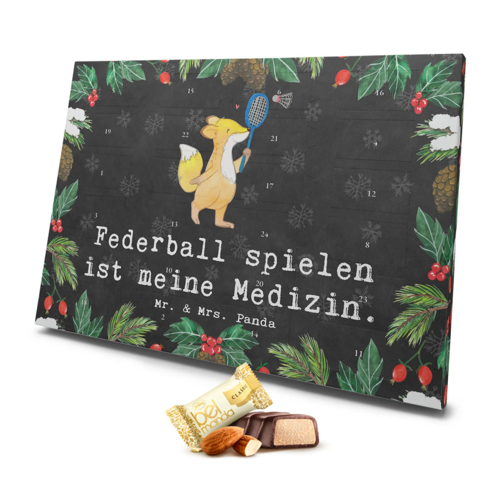 Marzipan Adventskalender Fuchs Federball spielen Marzipan Adventskalender, Geschenk, Sport, Sportart, Hobby, Schenken, Danke, Dankeschön, Auszeichnung, Gewinn, Sportler, Federball spielen, Badminton