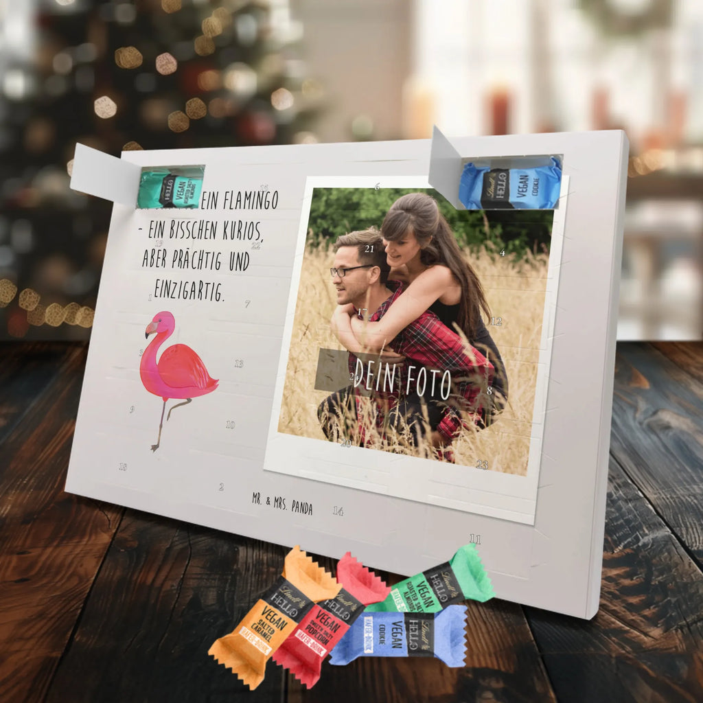 Personalisierter veganer Foto Adventskalender Flamingo Classic Personalisierter veganer Foto Adventskalender, Flamingo, Einzigartig, Selbstliebe, Stolz, ich, für mich, Spruch, Freundin, Freundinnen, Außenseiter, Sohn, Tochter, Geschwister