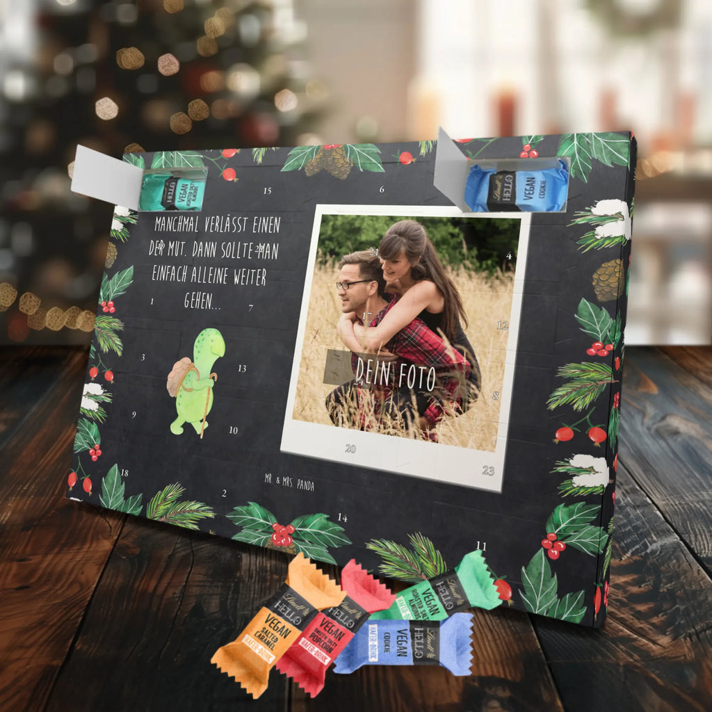 Personalisierter veganer Foto Adventskalender Schildkröte Wanderer Personalisierter veganer Foto Adventskalender, Schildkröte, Schildkröten, Motivation, Motivationsspruch, Motivationssprüche, Neuanfang