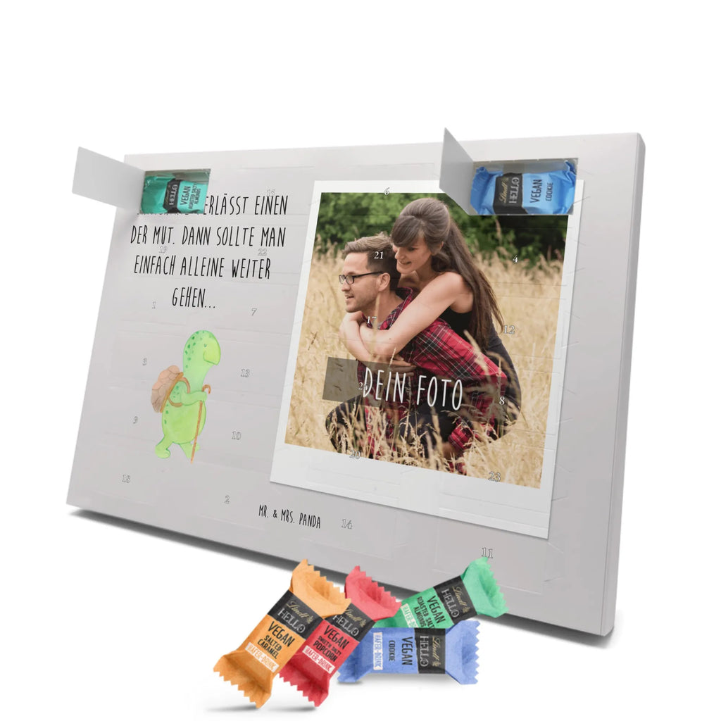 Personalisierter veganer Foto Adventskalender Schildkröte Wanderer Personalisierter veganer Foto Adventskalender, Schildkröte, Schildkröten, Motivation, Motivationsspruch, Motivationssprüche, Neuanfang