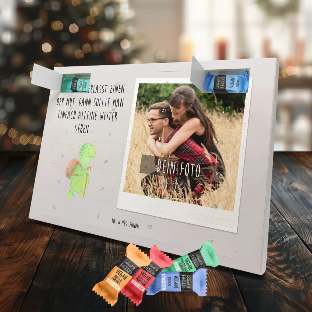 Personalisierter veganer Foto Adventskalender Schildkröte Wanderer Personalisierter veganer Foto Adventskalender, Schildkröte, Schildkröten, Motivation, Motivationsspruch, Motivationssprüche, Neuanfang