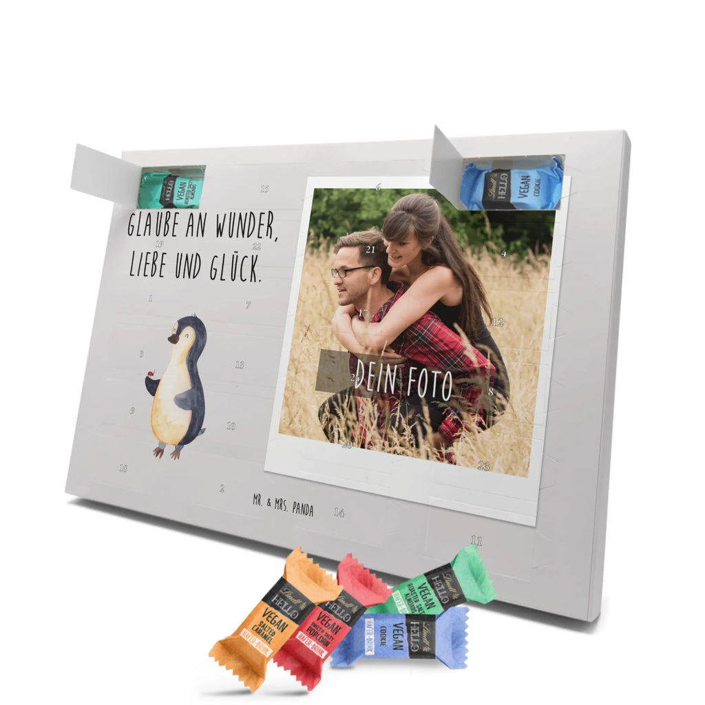 Personalisierter veganer Foto Adventskalender Pinguin Marienkäfer Personalisierter veganer Foto Adventskalender, Pinguin, Pinguine, Marienkäfer, Liebe, Wunder, Glück, Freude, Lebensfreude