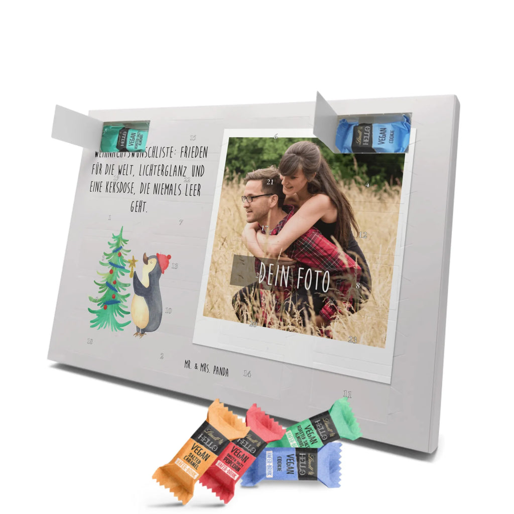 Personalisierter veganer Foto Adventskalender Pinguin Weihnachtsbaum Personalisierter veganer Foto Adventskalender, Winter, Weihnachten, Weihnachtsdeko, Nikolaus, Advent, Heiligabend, Wintermotiv, Pinguin