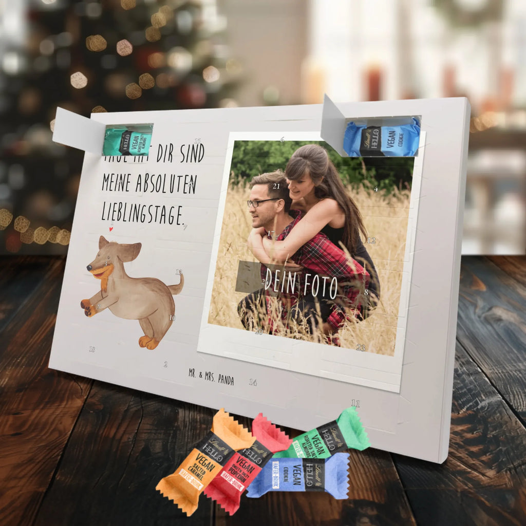 Personalisierter veganer Foto Adventskalender Hund Dackel Personalisierter veganer Foto Adventskalender, Hund, Hundemotiv, Haustier, Hunderasse, Tierliebhaber, Hundebesitzer, Sprüche, Hunde, Dackel, Dachshund, happy dog