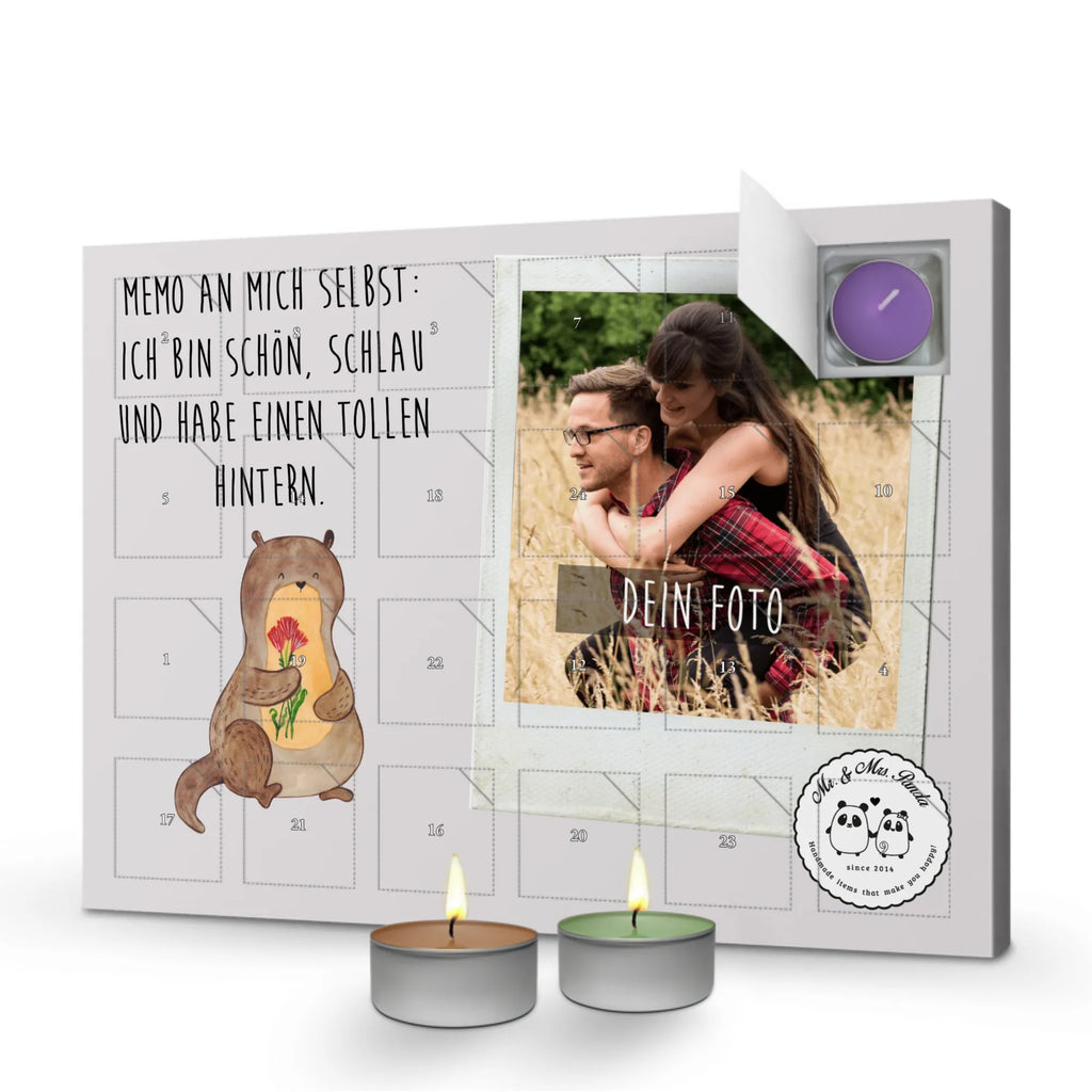 Personalisierter Duftkerzen Foto Adventskalender Otter Blumenstrauß Personalisierter Duftkerzen Foto Adventskalender, Otter, Fischotter, Seeotter, Otter Seeotter See Otter