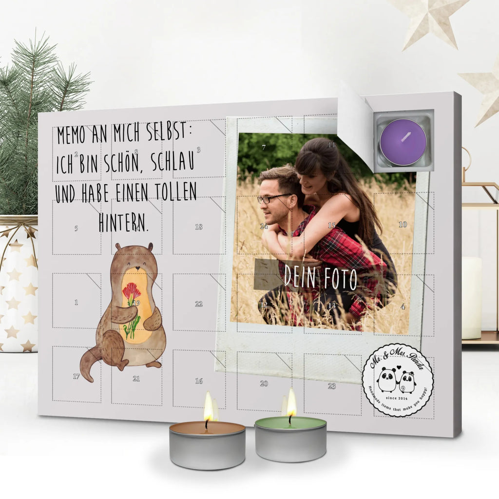 Personalisierter Duftkerzen Foto Adventskalender Otter Blumenstrauß Personalisierter Duftkerzen Foto Adventskalender, Otter, Fischotter, Seeotter, Otter Seeotter See Otter