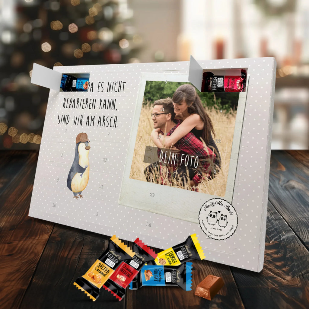 Personalisierter Markenschokolade Foto Adventskalender Wenn Papa es nicht reparieren kann, sind wir am Arsch Personalisierter Markenschokolade Foto Adventskalender, Familie, Vatertag, Muttertag, Bruder, Schwester, Mama, Papa, Oma, Opa, Vater, Geschenk Papa, Bester Papa der Welt