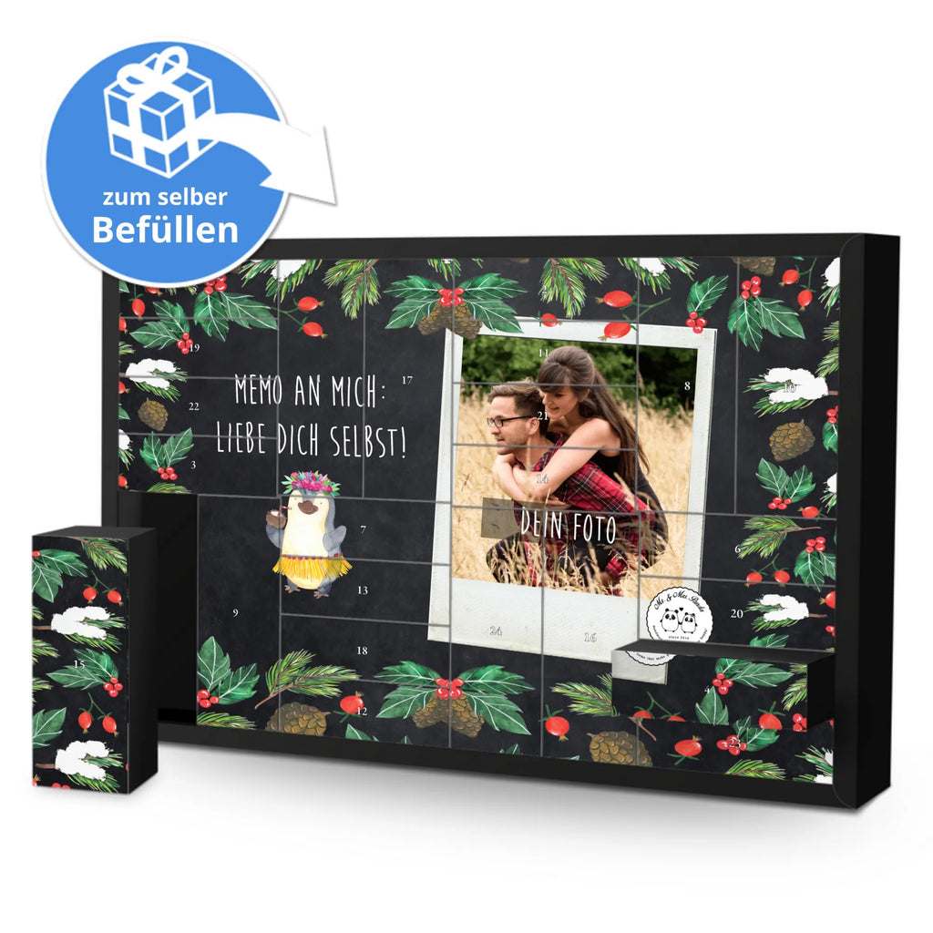 Personalisierter Befüllbarer Foto Adventskalender Pinguin Kokosnuss Personalisierter Befüllbarer Foto Adventskalender, Pinguin, Aloha, Hawaii, Urlaub, Kokosnuss, Pinguine