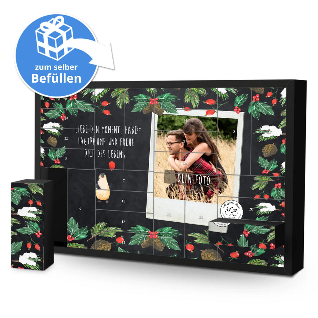 Personalisierter Befüllbarer Foto Adventskalender Pinguin Luftballon Personalisierter Befüllbarer Foto Adventskalender, Pinguin, Pinguine, Luftballon, Tagträume, Lebenslust, Geschenk Freundin, Geschenkidee, beste Freundin, Motivation, Neustart, neues Leben, Liebe, Glück