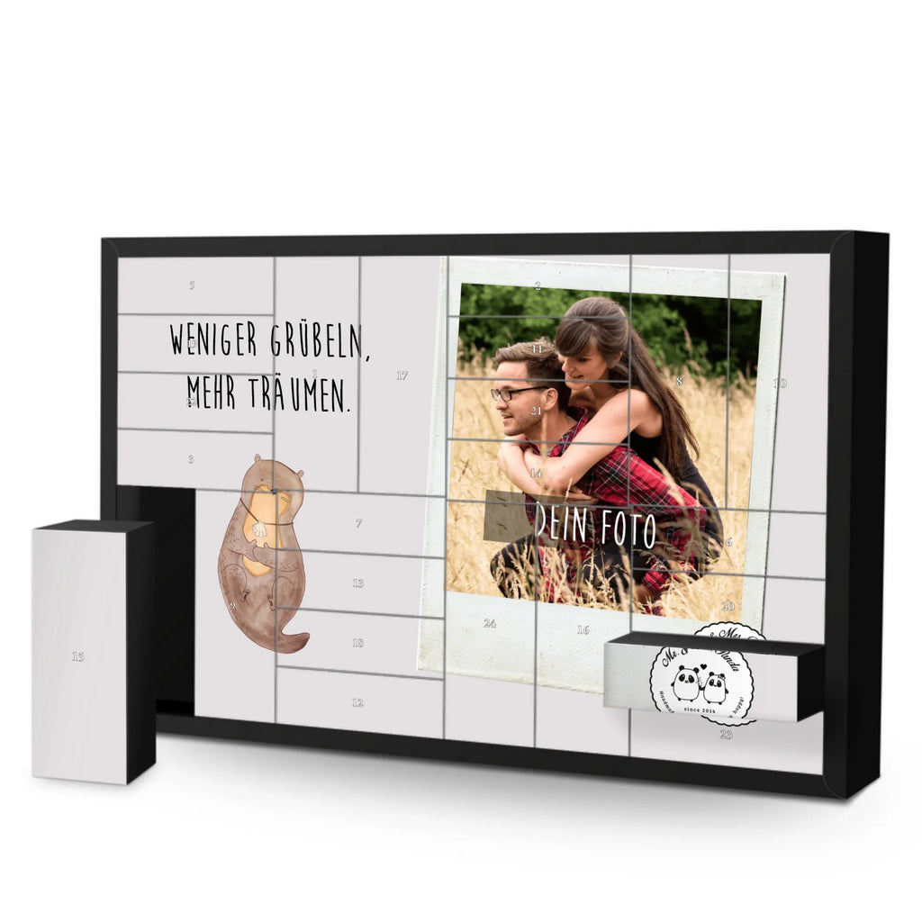 Personalisierter Befüllbarer Foto Adventskalender Otter Muschel Personalisierter Befüllbarer Foto Adventskalender, Otter, Fischotter, Seeotter, Otterliebe, grübeln, träumen, Motivation, Tagträumen, Büro