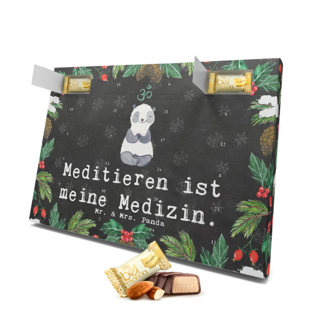 Marzipan Adventskalender Panda Meditieren Marzipan Adventskalender, Geschenk, Sport, Sportart, Hobby, Schenken, Danke, Dankeschön, Auszeichnung, Gewinn, Sportler, Meditieren, Meditation, Meditationskurs