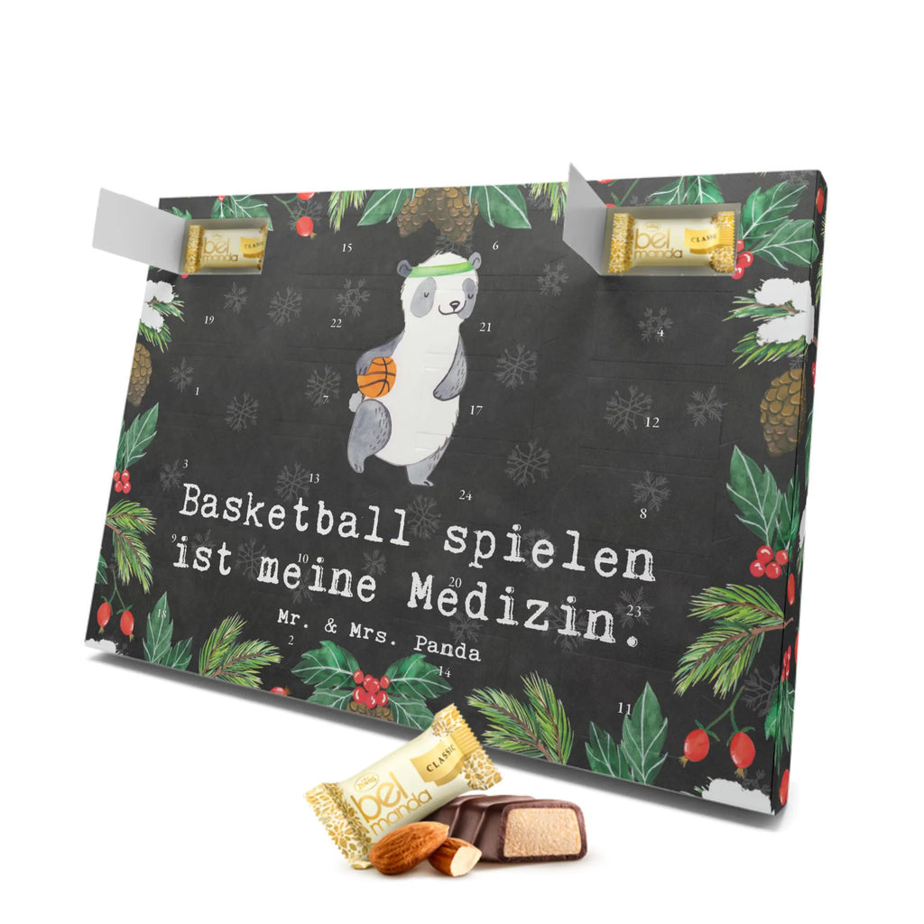 Marzipan Adventskalender Panda Basketball Marzipan Adventskalender, Geschenk, Sport, Sportart, Hobby, Schenken, Danke, Dankeschön, Auszeichnung, Gewinn, Sportler, Basketball, Basketball Verein, Basketball Verband, Basketballplatz