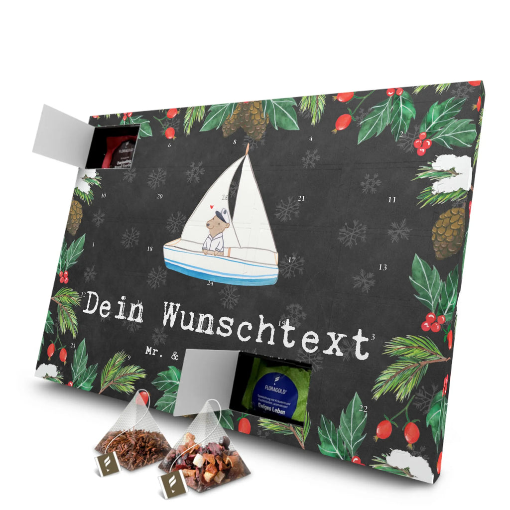 Personalisierter Tee Adventskalender Bär Segeln Personalisierter Tee Adventskalender, Geschenk, Sport, Sportart, Hobby, Schenken, Danke, Dankeschön, Auszeichnung, Gewinn, Sportler, segeln, Segeltörn, Segelboot, Segelschule, Yachtclub