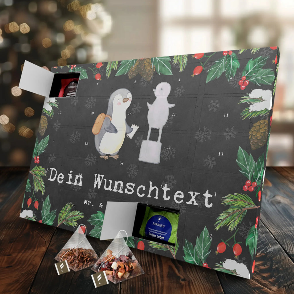 Personalisierter Tee Adventskalender Pinguin Museum besuchen Personalisierter Tee Adventskalender, Geschenk, Sport, Sportart, Hobby, Schenken, Danke, Dankeschön, Auszeichnung, Gewinn, Sportler, Museum besuchen, Museen