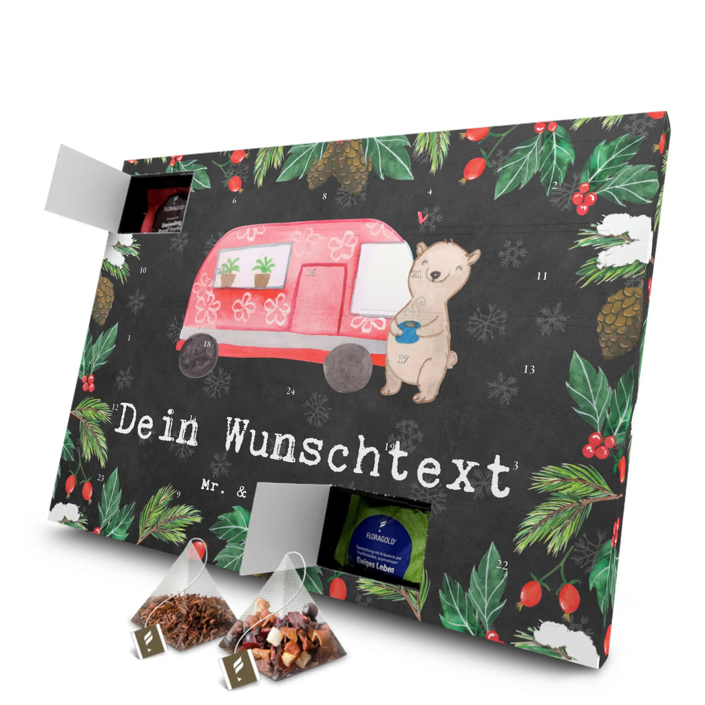 Personalisierter Tee Adventskalender Bär Camper Personalisierter Tee Adventskalender, Geschenk, Sport, Sportart, Hobby, Schenken, Danke, Dankeschön, Auszeichnung, Gewinn, Sportler, Camper, Campen, Zelten, Campingplatz, Wohnmobil, Roadtrip, Urlaub