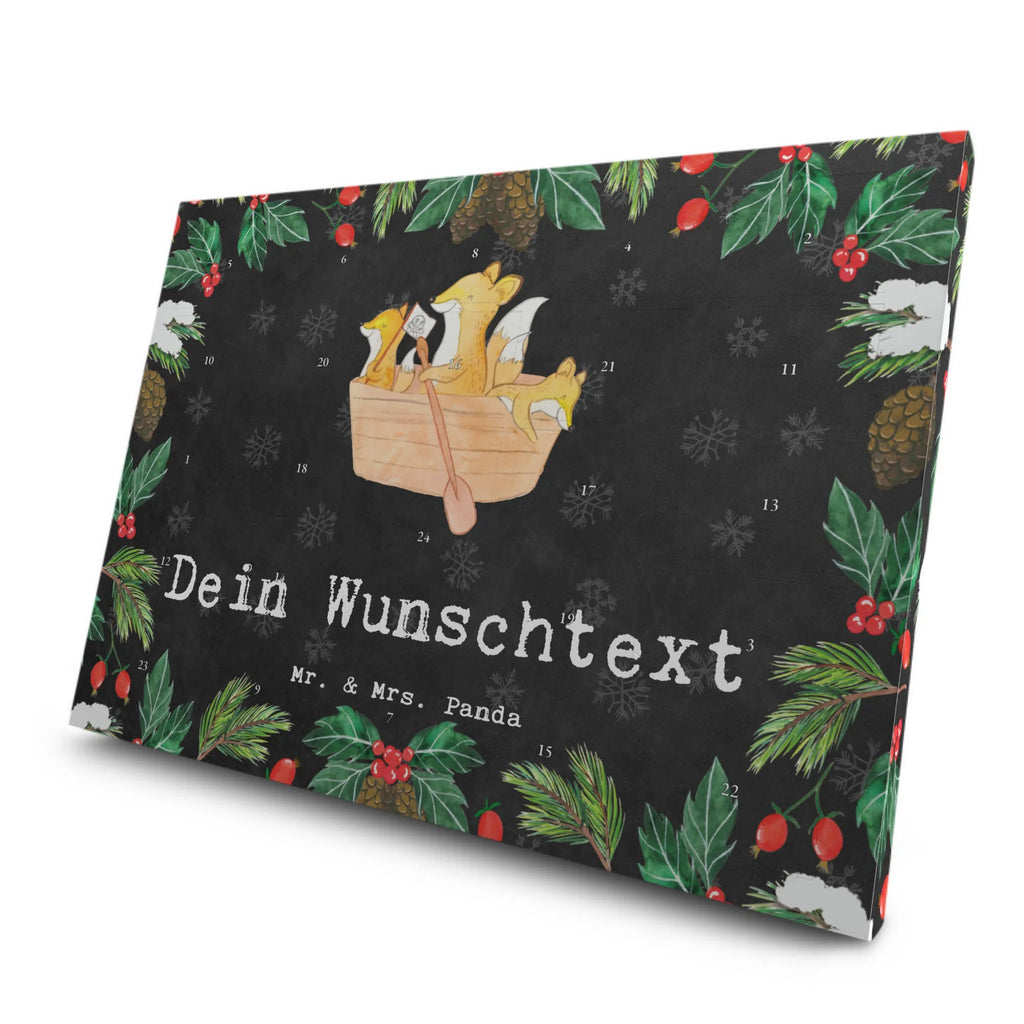 Personalisierter Tee Adventskalender Fuchs Kanufahren Personalisierter Tee Adventskalender, Geschenk, Sport, Sportart, Hobby, Schenken, Danke, Dankeschön, Auszeichnung, Gewinn, Sportler, Kanu fahren, Kanu Schule, Kanuverleih, Kanutour, Paddeltour