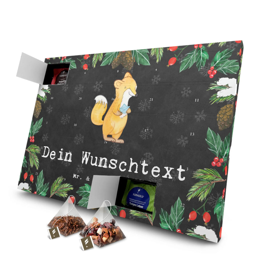 Personalisierter Tee Adventskalender Fuchs Origami Personalisierter Tee Adventskalender, Geschenk, Sport, Sportart, Hobby, Schenken, Danke, Dankeschön, Auszeichnung, Gewinn, Sportler, Origami, Papier Falten, Basteln, japanische Faltkunst, DIY