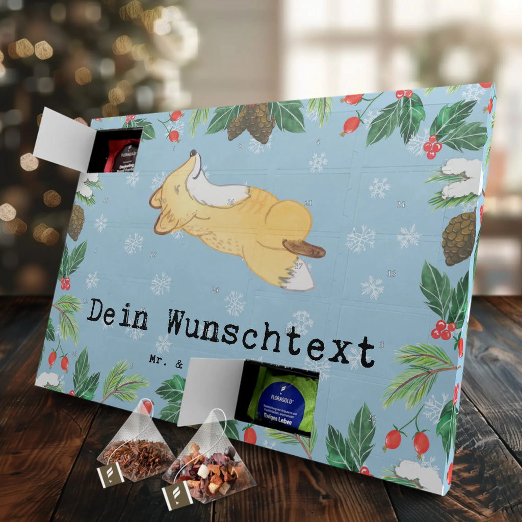 Personalisierter Tee Adventskalender Fuchs Crunches Personalisierter Tee Adventskalender, Geschenk, Sport, Sportart, Hobby, Schenken, Danke, Dankeschön, Auszeichnung, Gewinn, Sportler, Crunches, Fitness, Bauchpressen, Fitnessstudio