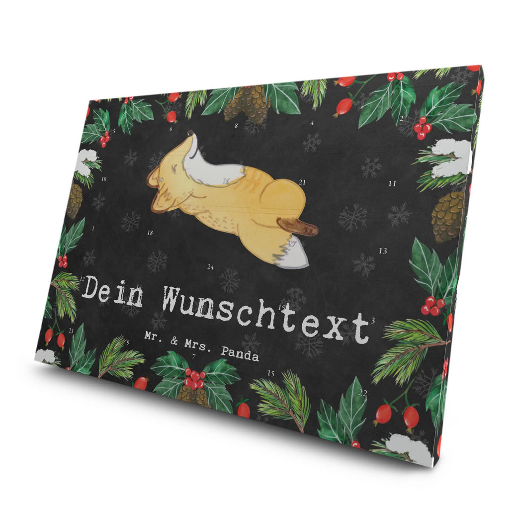 Personalisierter Tee Adventskalender Fuchs Crunches Personalisierter Tee Adventskalender, Geschenk, Sport, Sportart, Hobby, Schenken, Danke, Dankeschön, Auszeichnung, Gewinn, Sportler, Crunches, Fitness, Bauchpressen, Fitnessstudio