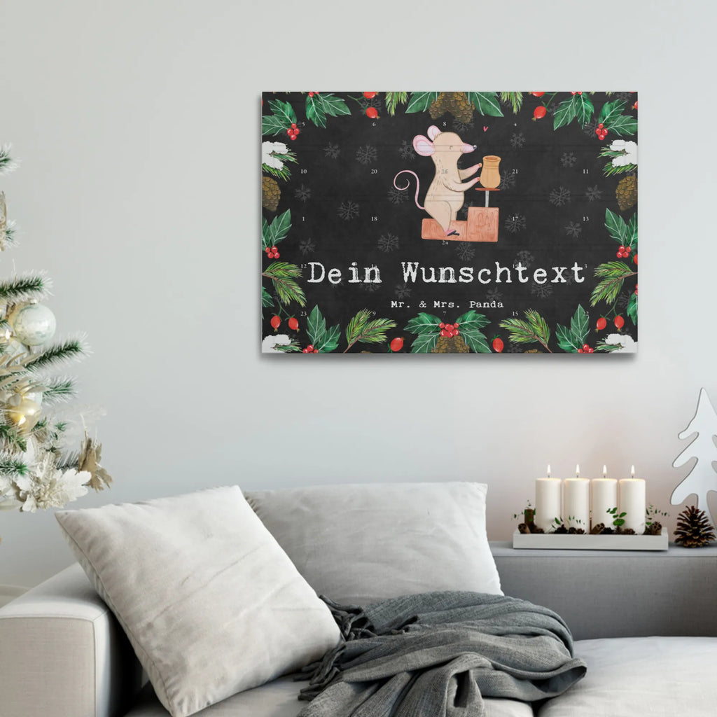 Personalisierter Tee Adventskalender Maus Töpfern Personalisierter Tee Adventskalender, Geschenk, Sport, Sportart, Hobby, Schenken, Danke, Dankeschön, Auszeichnung, Gewinn, Sportler, Töpfern, Töpferei, Töpferkurs