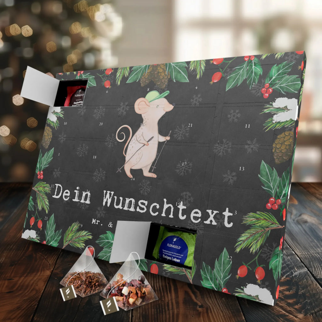 Personalisierter Tee Adventskalender Maus Walking Personalisierter Tee Adventskalender, Geschenk, Sport, Sportart, Hobby, Schenken, Danke, Dankeschön, Auszeichnung, Gewinn, Sportler, Walking, Walken, schnelles Gehen, Spazieren gehen