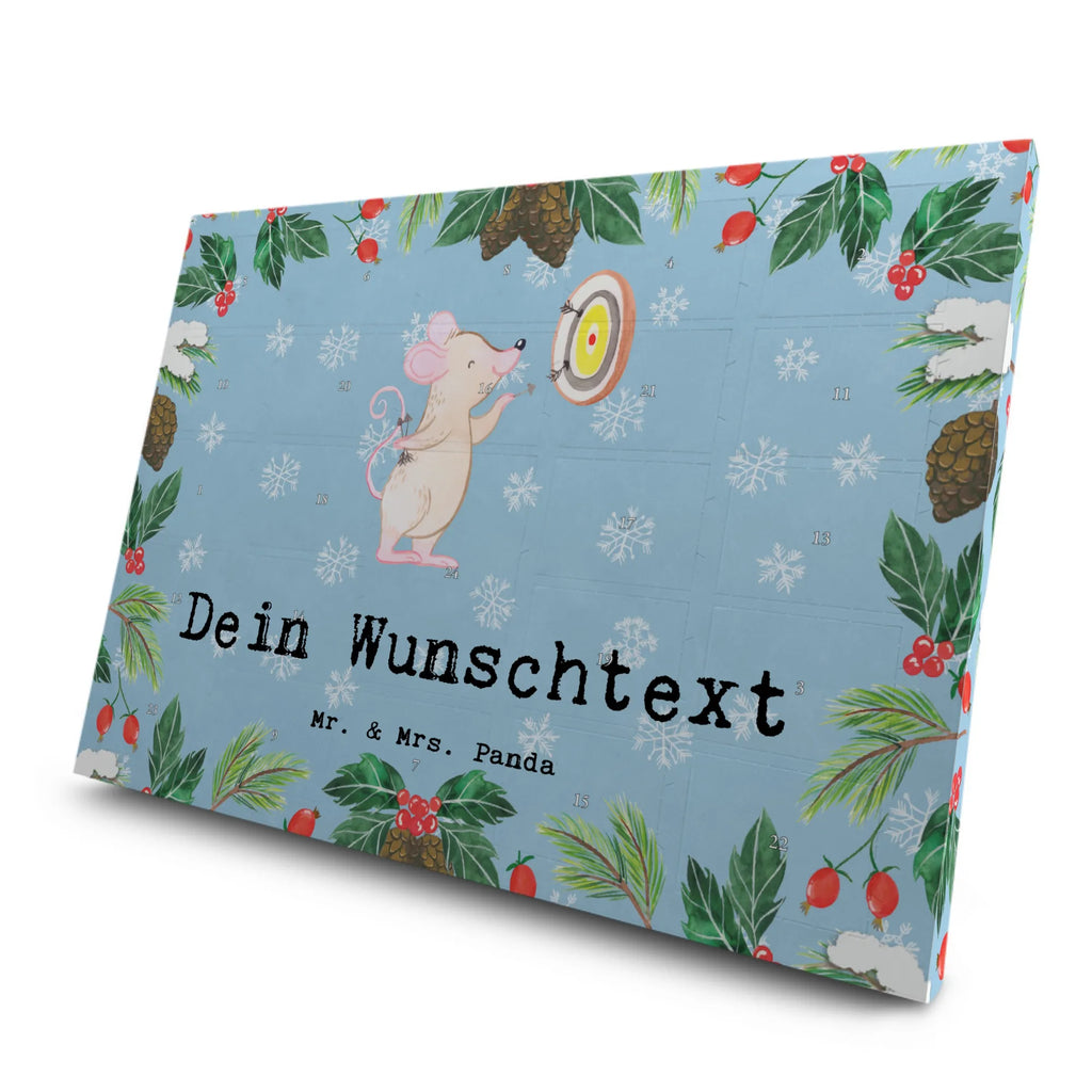 Personalisierter Tee Adventskalender Maus Dart spielen Personalisierter Tee Adventskalender, Geschenk, Sport, Sportart, Hobby, Schenken, Danke, Dankeschön, Auszeichnung, Gewinn, Sportler, Dart spielen, Darten, Darts, Dart Turnier