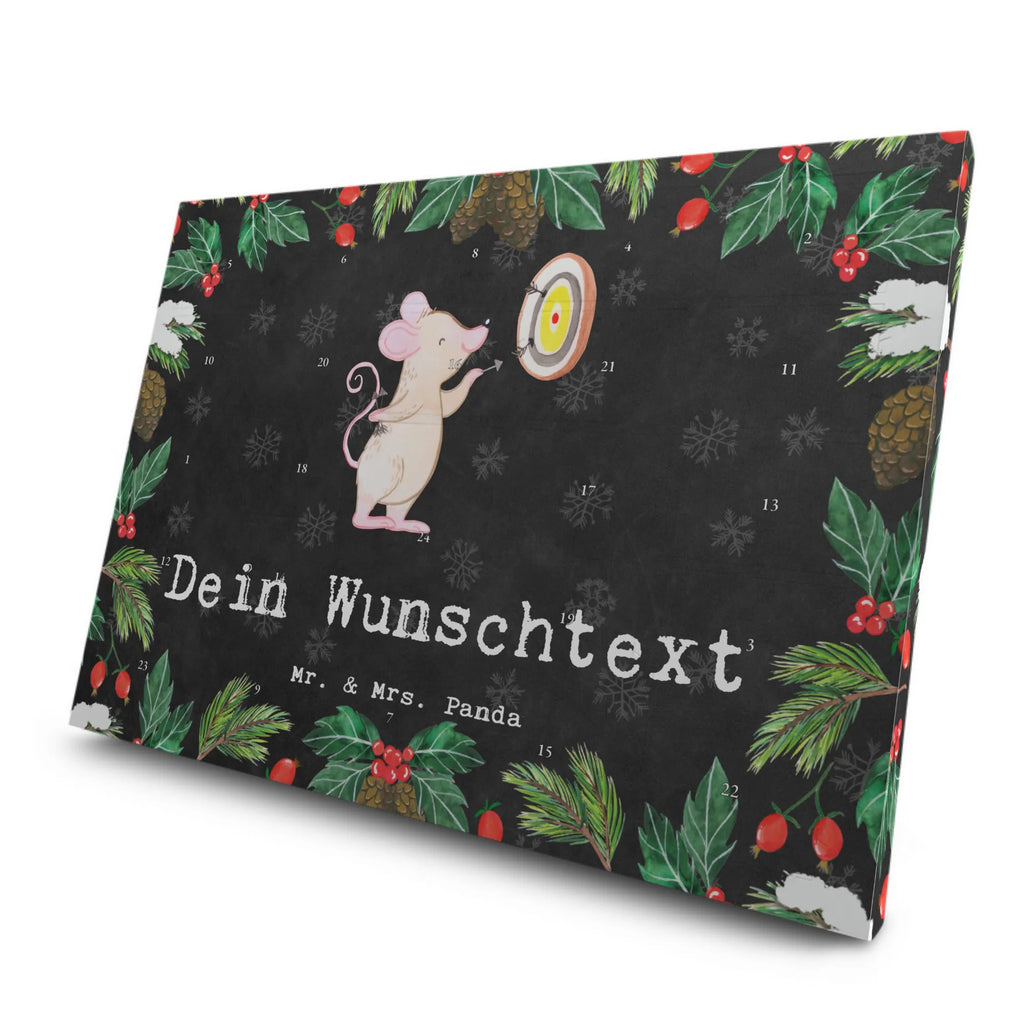 Personalisierter Tee Adventskalender Maus Dart spielen Personalisierter Tee Adventskalender, Geschenk, Sport, Sportart, Hobby, Schenken, Danke, Dankeschön, Auszeichnung, Gewinn, Sportler, Dart spielen, Darten, Darts, Dart Turnier