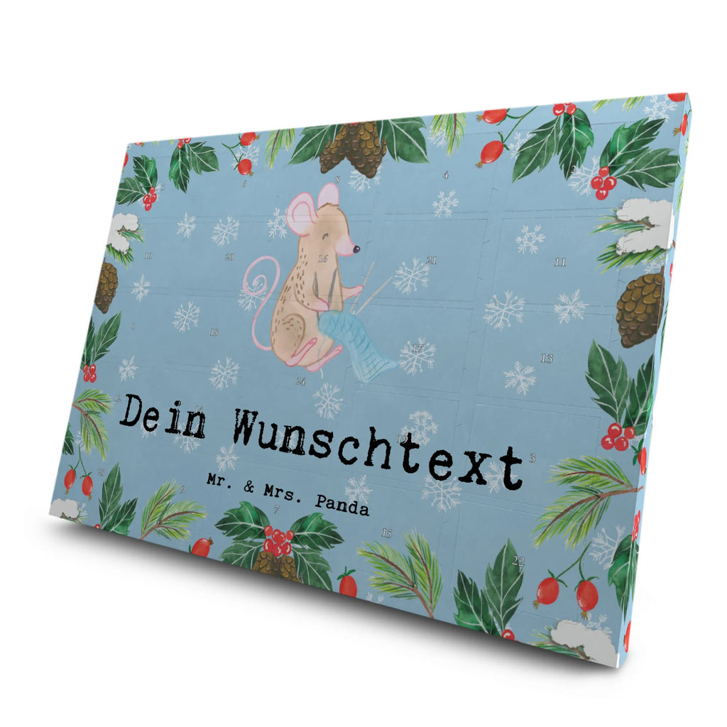 Personalisierter Tee Adventskalender Maus Stricken Personalisierter Tee Adventskalender, Geschenk, Sport, Sportart, Hobby, Schenken, Danke, Dankeschön, Auszeichnung, Gewinn, Sportler, Stricken, DIY