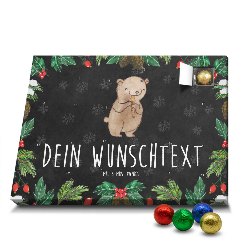 Personalisierter Schoko Adventskalender Bär Blockflöte Personalisierter Adventskalender, Adventskalender mit Namen, Instrumente, Geschenke Musiker, Musikliebhaber, Bär, Blockflöte, Früherziehung, Ensemble, Flöte, Blasinstrument